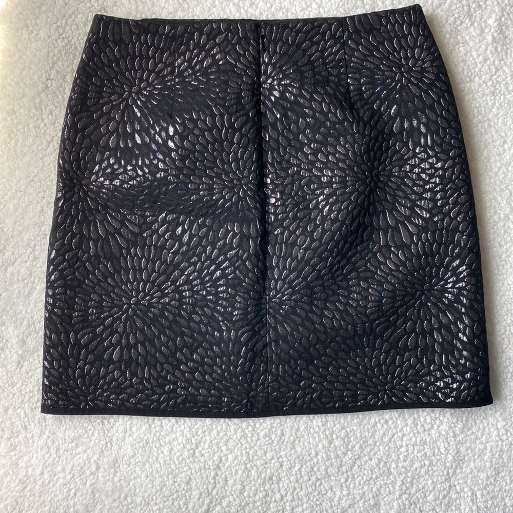 LOFT Black Shimmery Skirt - Picture 2 of 7